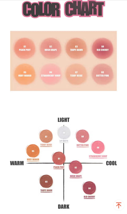 💋 Rom&nd Color Lip Matte – Soft Velvet Mud Matte Lip Cream 🇰🇷