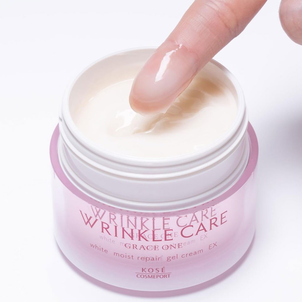 KOSE GRACE ONE WRINKLE CARE WHITE MOIST GEL CREAM - MADE IN JAPAN