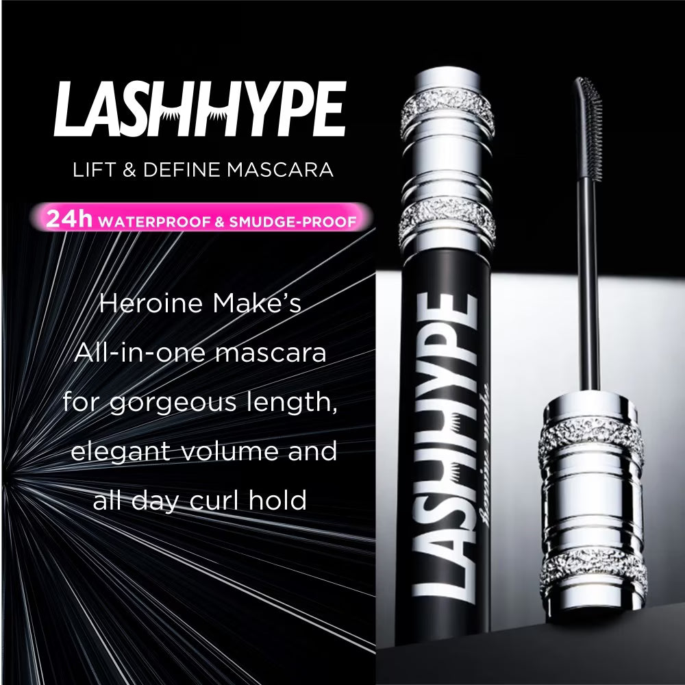 Kiss Me Heroine Make Lash Hype Mascara – For Long, Defined & Curled Lashes