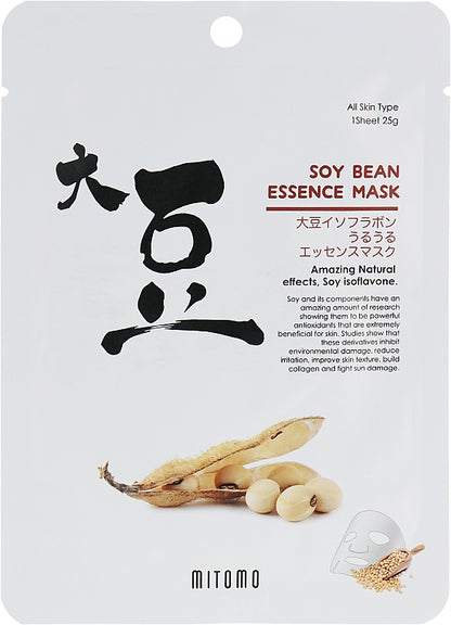 MITOMO SOY BEAN ESSENCE MASK - MADE IN JAPAN