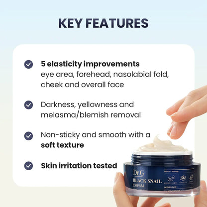 DR.G BLACK SNAIL CREAM - Made in Korea