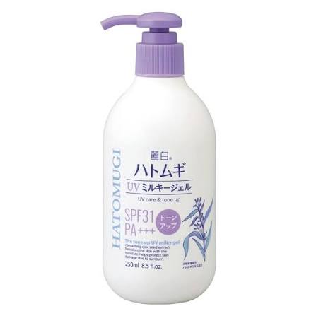 Hatomugi the tone up UV milky gel 250ml