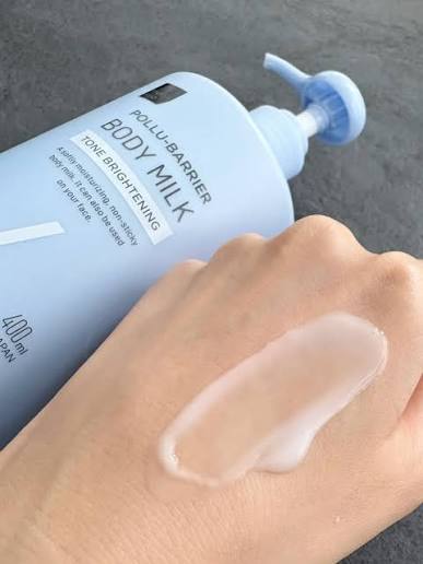 Matsukiyo Pollu-Barrier Body Milk Tone Brightening – 400ml | Made in Japan