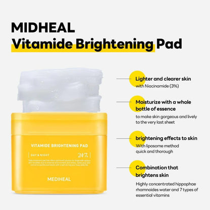 ☀️ Mediheal Vitamide Brightening Pad – Made in Korea
