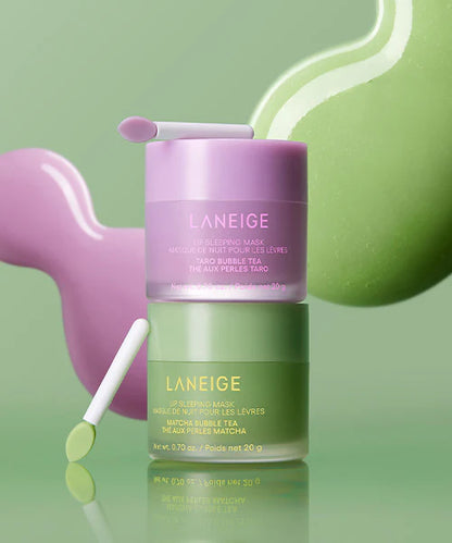 💚💜 LANEIGE Lip Sleeping Mask Bubble Tea Edition – Limited “Milk Tea” Collection 🇰🇷