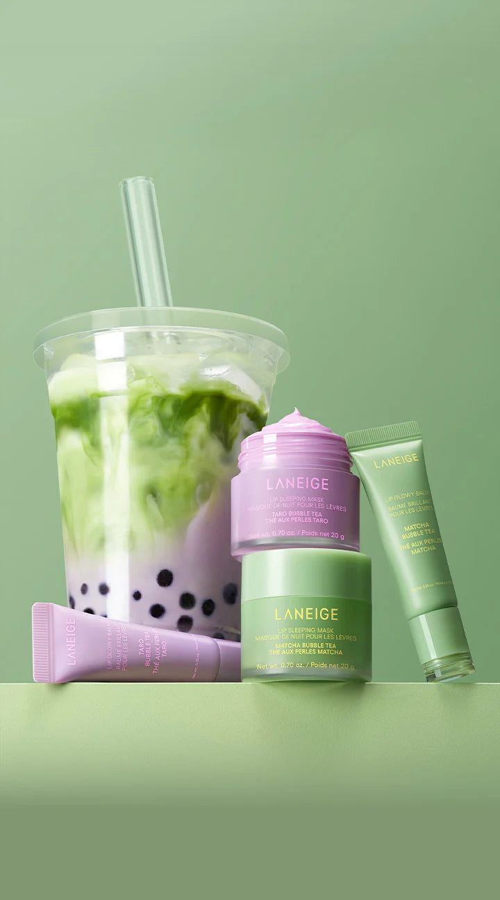 💚💜 LANEIGE Lip Sleeping Mask Bubble Tea Edition – Limited “Milk Tea” Collection 🇰🇷