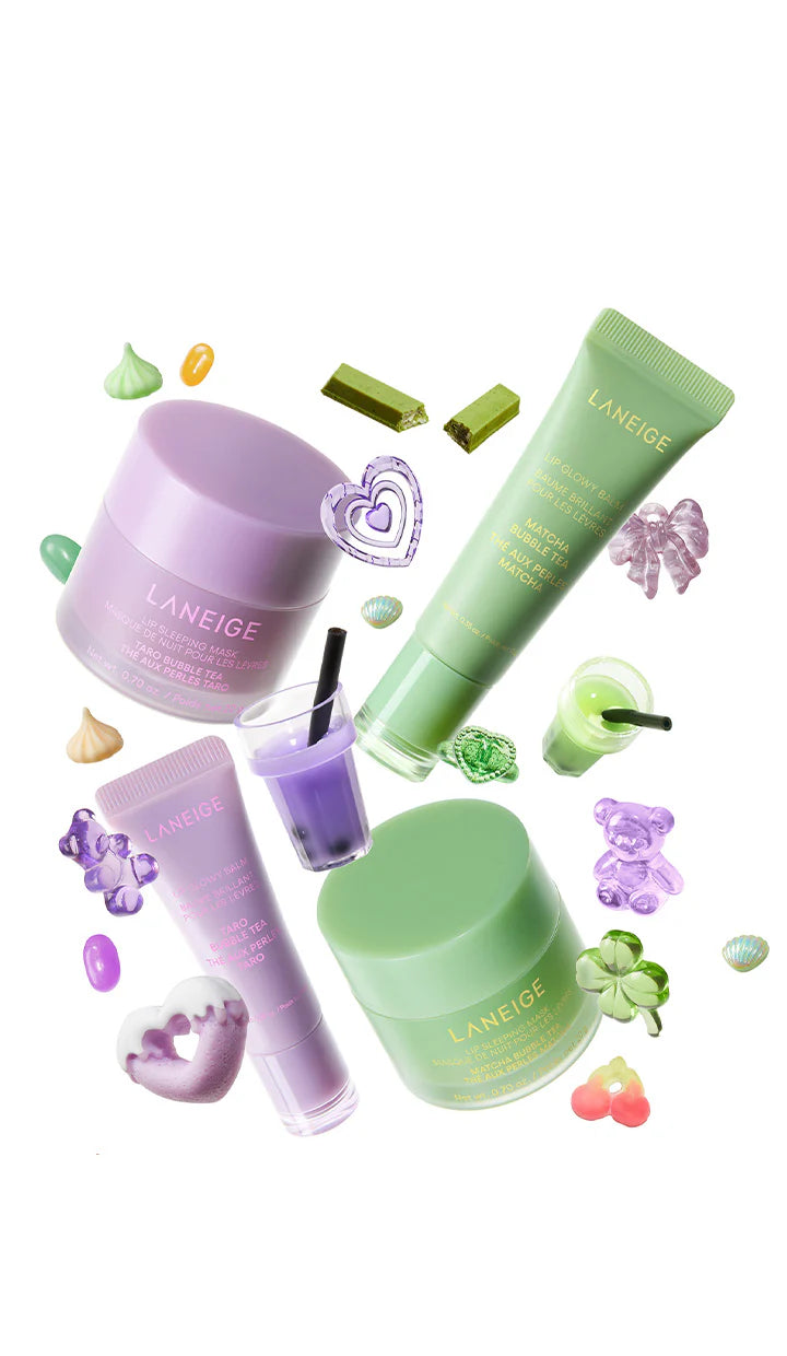 💚💜 LANEIGE Lip Sleeping Mask Bubble Tea Edition – Limited “Milk Tea” Collection 🇰🇷