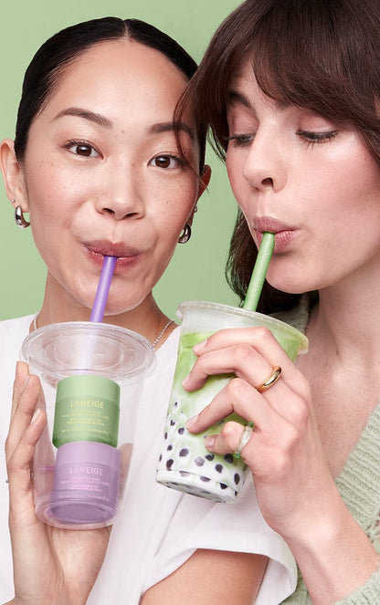 💚💜 LANEIGE Lip Sleeping Mask Bubble Tea Edition – Limited “Milk Tea” Collection 🇰🇷