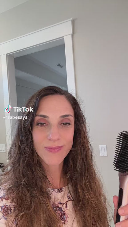 ✨ Megawise Ionic Hair Straightener Brush – Smooth, Sleek, Salon-Perfect Hair at Home! 💕