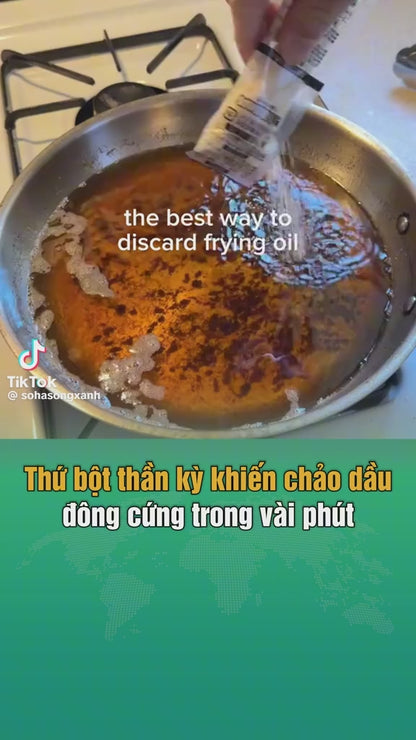 Bột Đông Đặc Dầu Ăn 100% Thành Phần Thực Vật – Hỗ Trợ Vệ Sinh Nhà Bếp Dễ Dàng