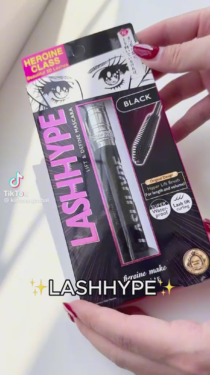 Kiss Me Heroine Make Lash Hype Mascara – For Long, Defined & Curled Lashes