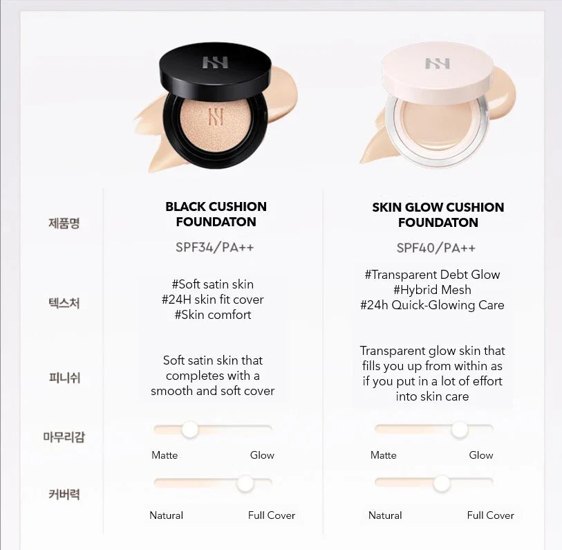 HERA BLACK CUSHION FOUNDATION - MADE IN KOREA