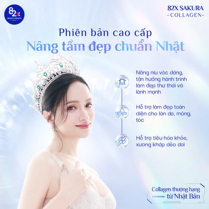 82X COLLAGEN & PLACENTA SAKURA PREMIUM - MADE IN JAPAN