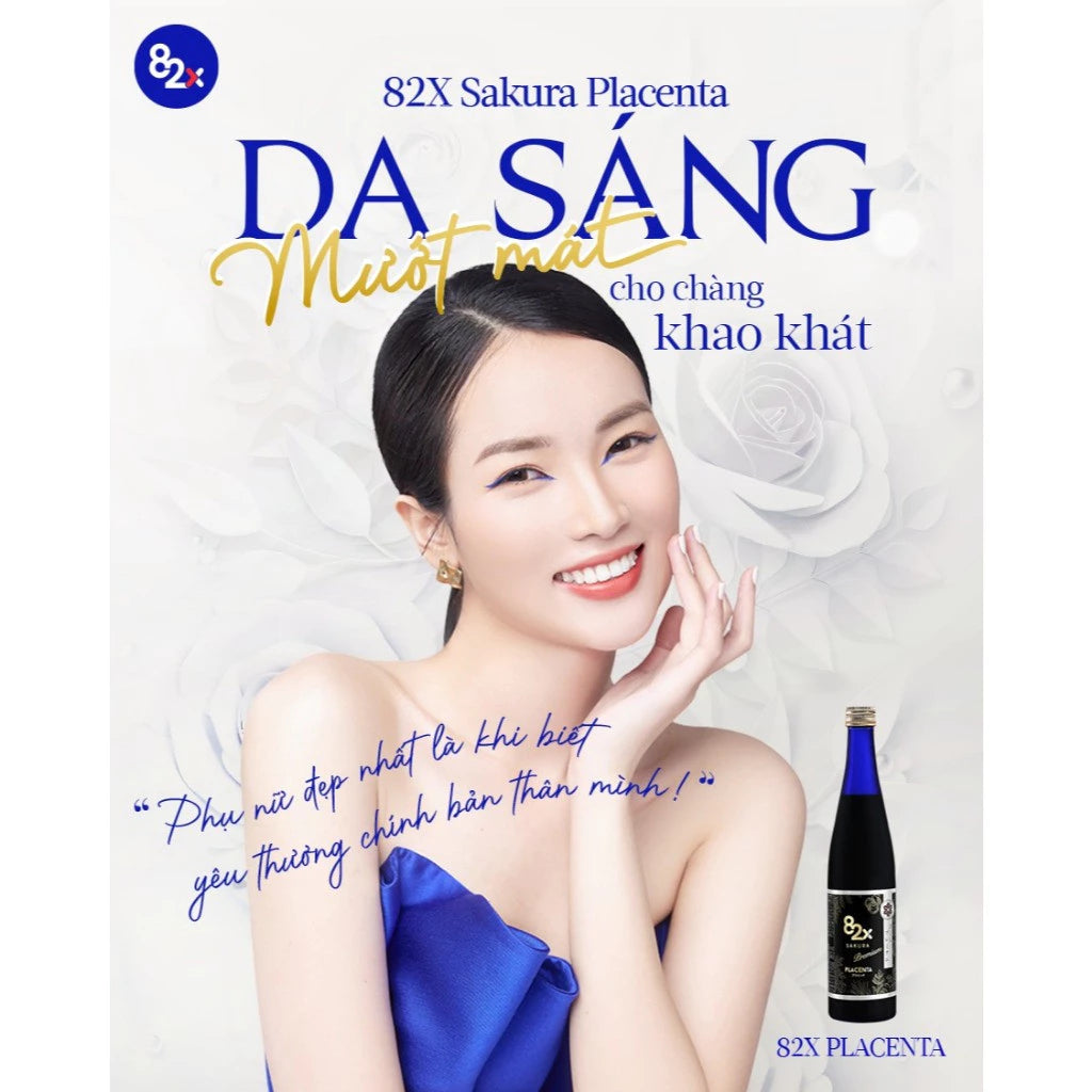 82X COLLAGEN & PLACENTA SAKURA PREMIUM - MADE IN JAPAN