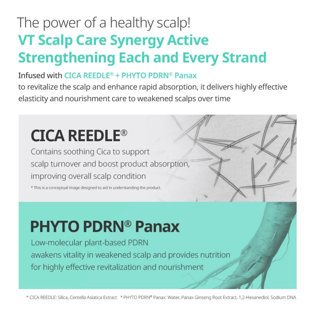 💚 VT Reedle Shot Hair Boosting Ampoule 15mL x2