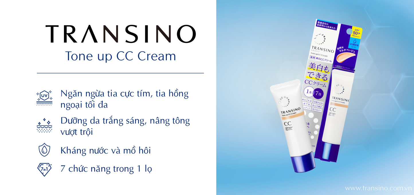 TRANSINO Tone up CC Cream - Made in Japan