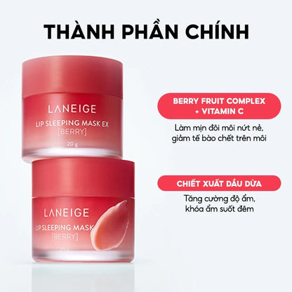 LANEIGE LIP SLEEPING MASK EX BERRY - MADE IN KOREA