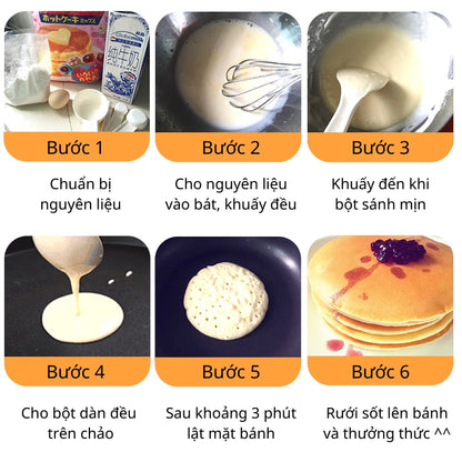 Bột Làm Bánh Pancake Morinaga – Made in Japan – Vàng ươm, mềm xốp, thơm lừng