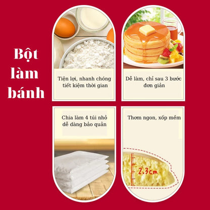 Bột Làm Bánh Pancake Morinaga – Made in Japan – Vàng ươm, mềm xốp, thơm lừng