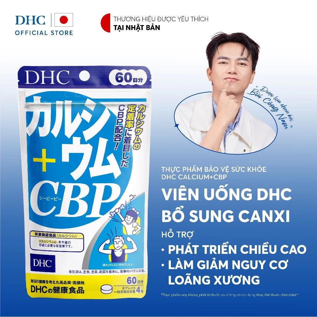 DHC CALCIUM + MAGNESIUM + CBP - MADE IN JAPAN