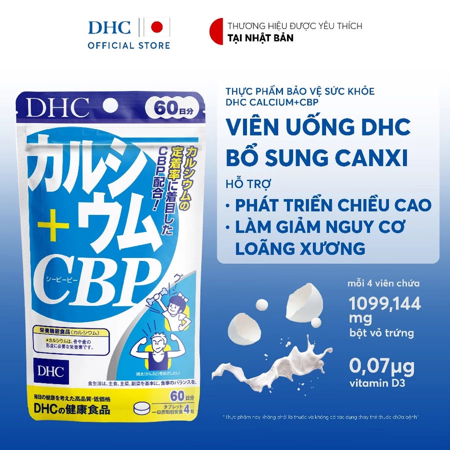 DHC CALCIUM + MAGNESIUM + CBP - MADE IN JAPAN