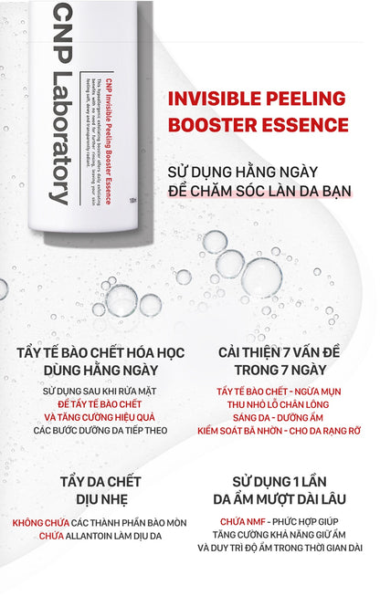 CNP Invisible Peeling Booster Essence - Made in Korea