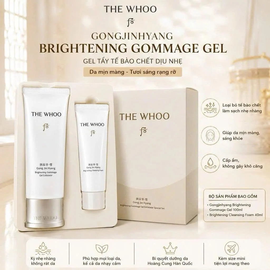 Whoo brightening gel exfoliator special set